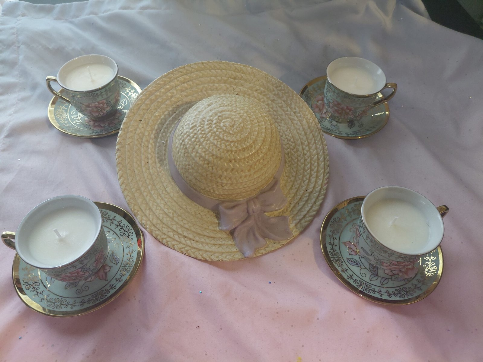 green tea teacup candle green tea teacup candle