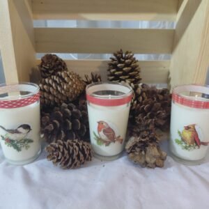 songbird glass candle – vanilla