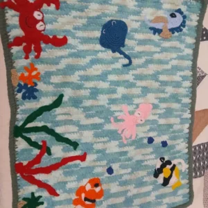 Home ocean friends crochet designer blanket