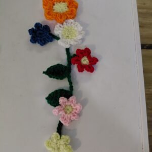 Home crochet flower vine car mirror hanger